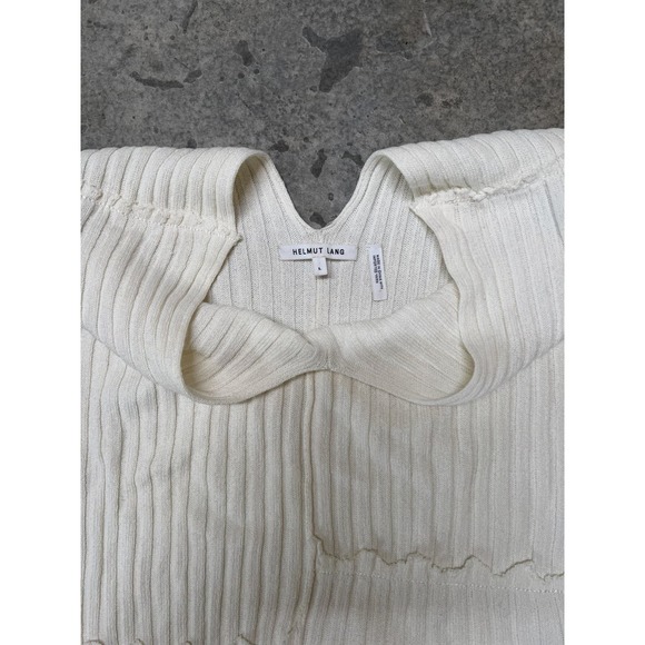 Helmut Lang Asymmetric Knit Top - Picture 2 of 9